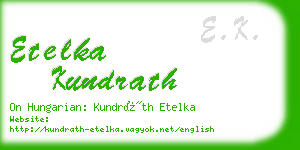 etelka kundrath business card